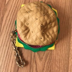 Betsey Johnson burger wristlet